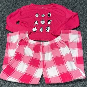 Carters Girls Penguin Pajama Set